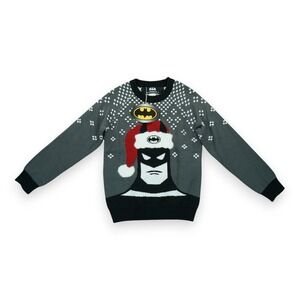 NWT Batman Ugly Christmas Sweater Kids Size Medium 4+